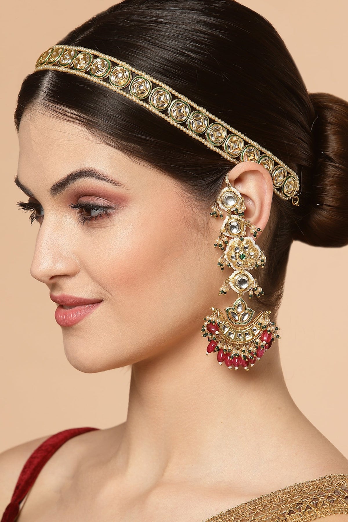 Kundan Embellished Dangler Earrings 