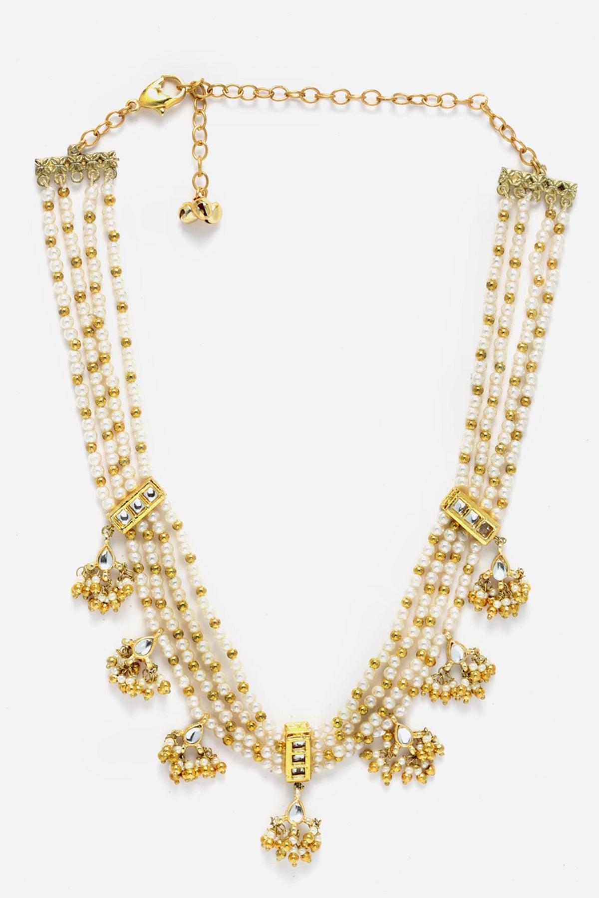 Multi Pearl String Necklace 