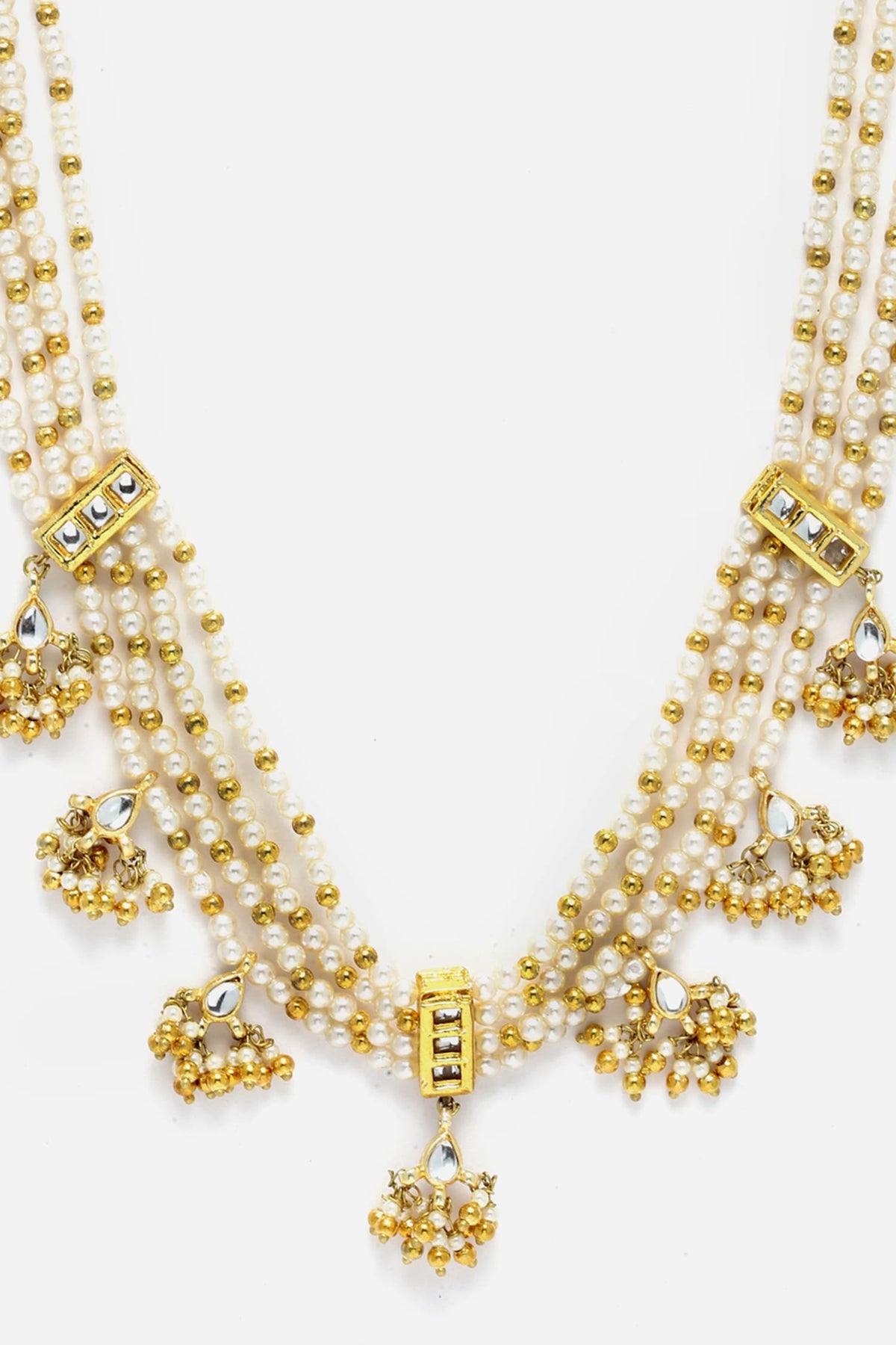 Multi Pearl String Necklace 