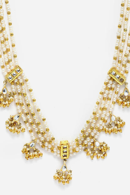 Multi Pearl String Necklace 