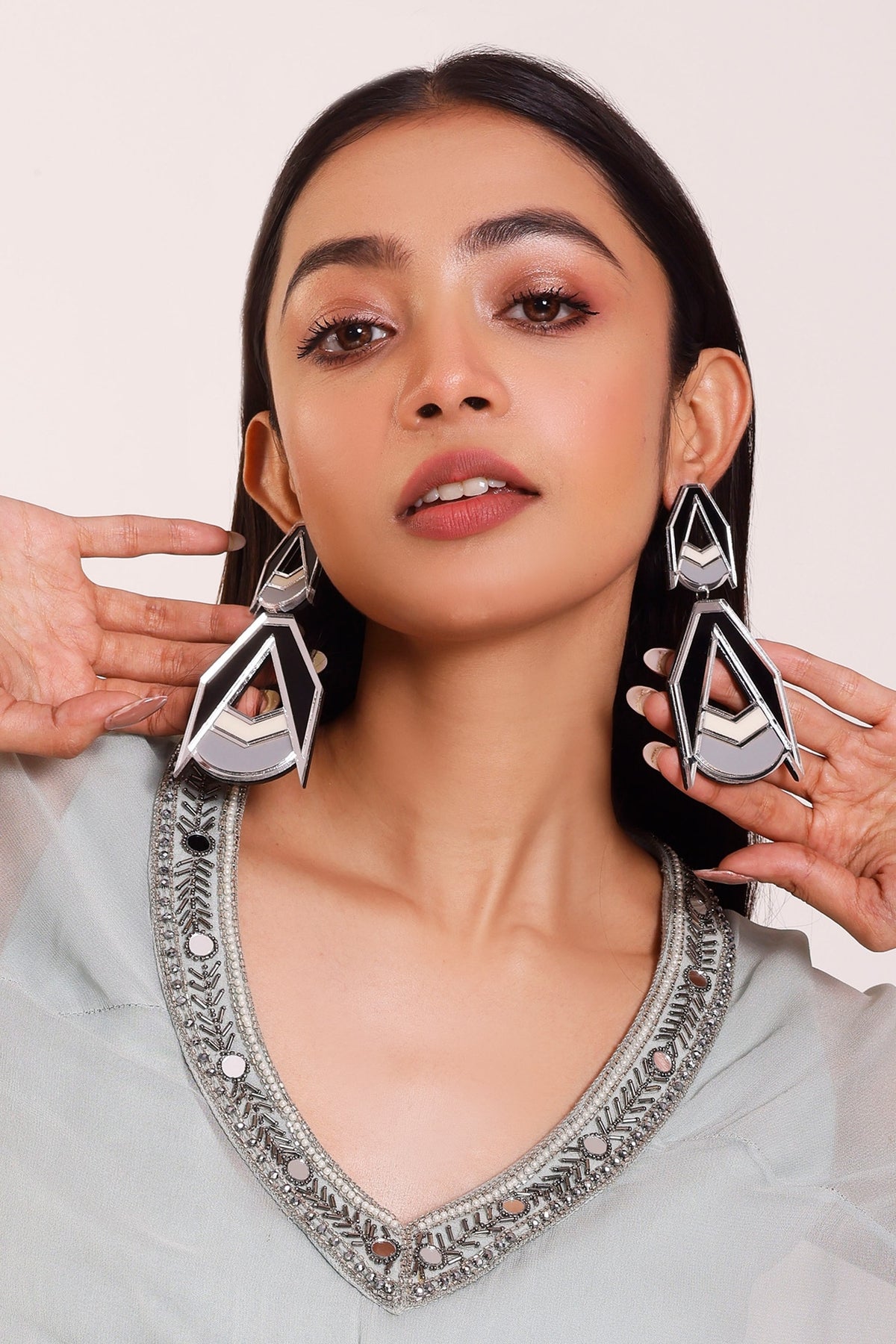 Double Drop Acrylic Earrings 