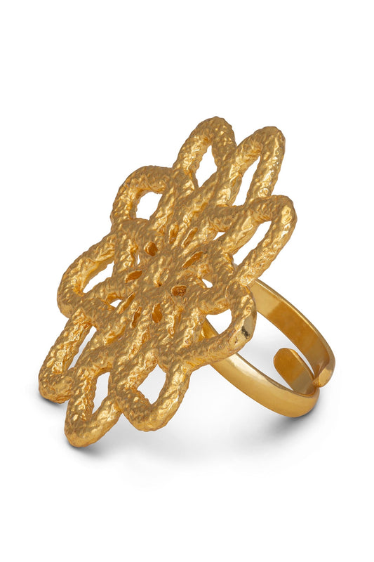 Floral Cutwork Ring 