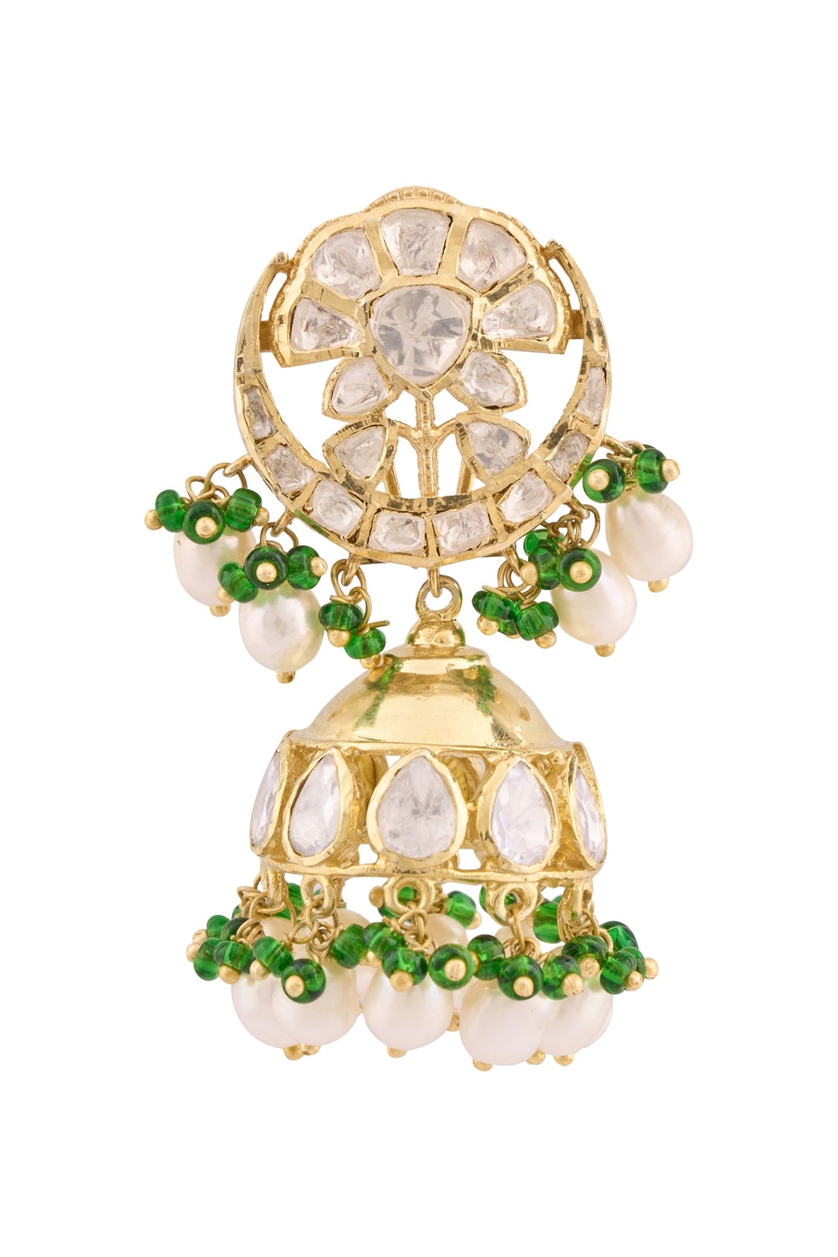 Stone Embellished Jhumkas 