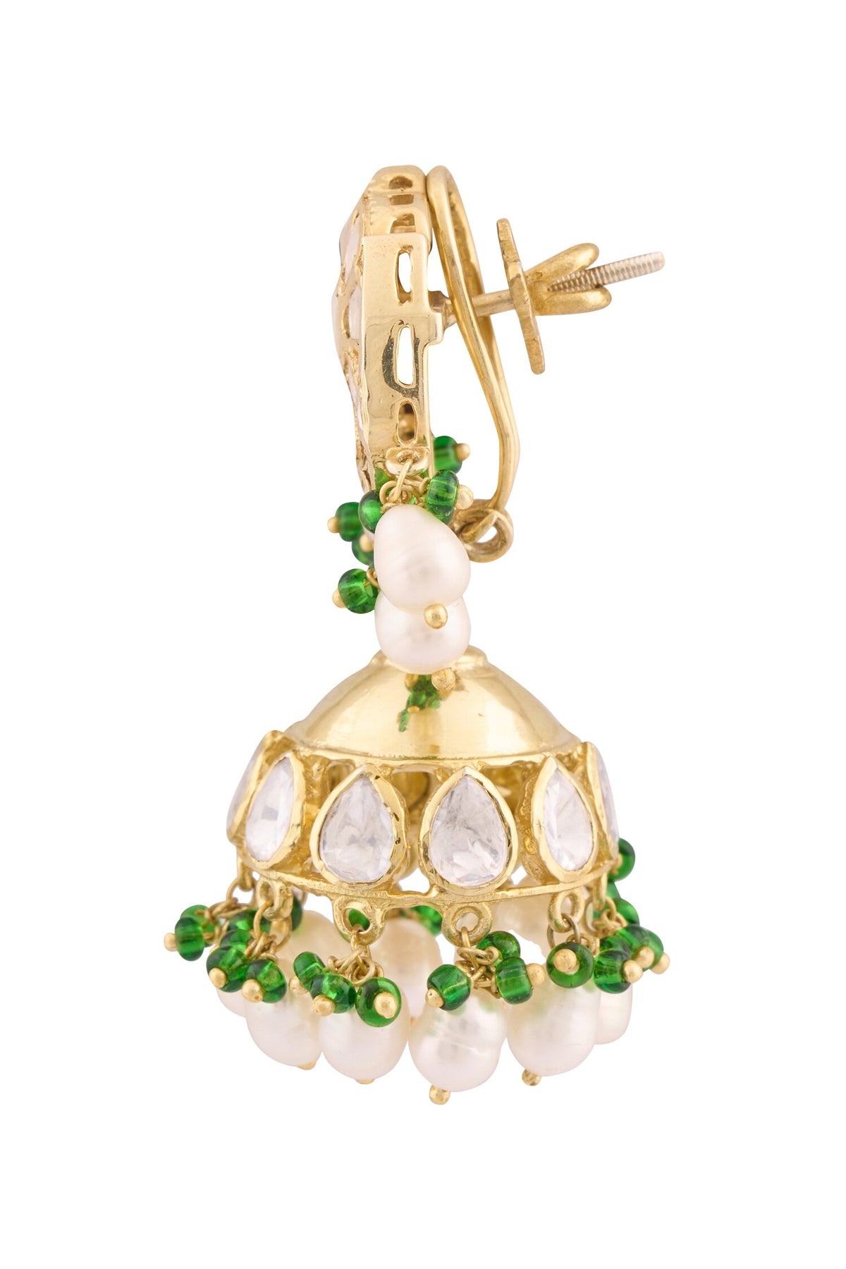 Stone Embellished Jhumkas 