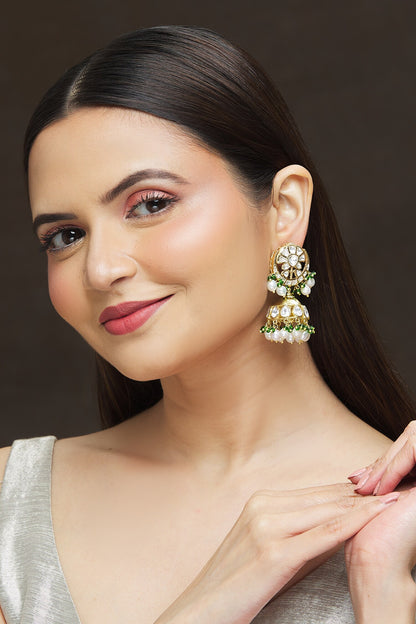 Stone Embellished Jhumkas 