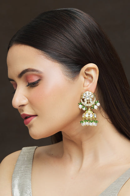 Stone Embellished Jhumkas 