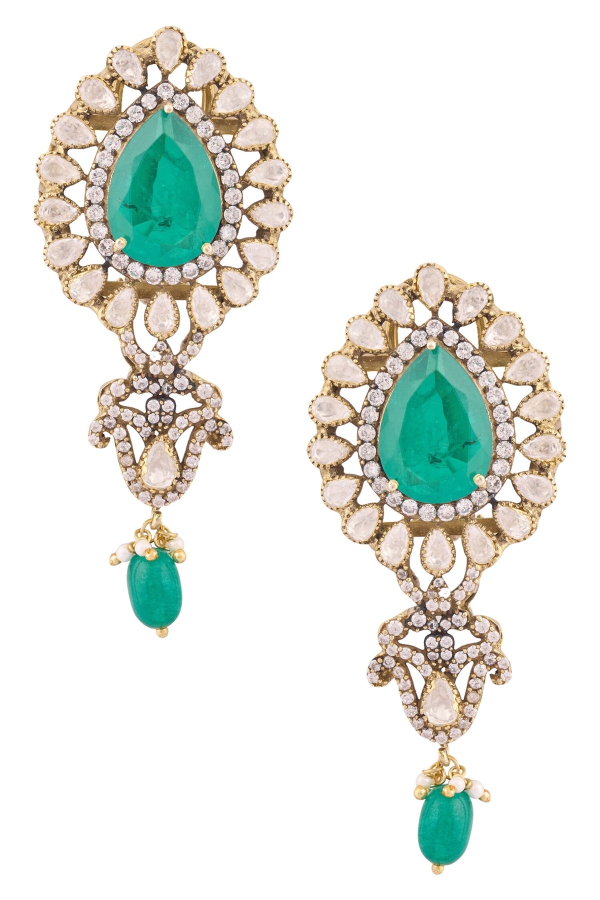 Polki Embellished Necklace Set 