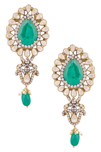 Polki Embellished Necklace Set 