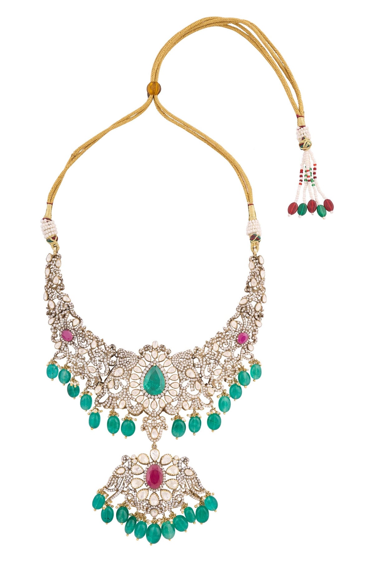Polki Embellished Necklace Set 