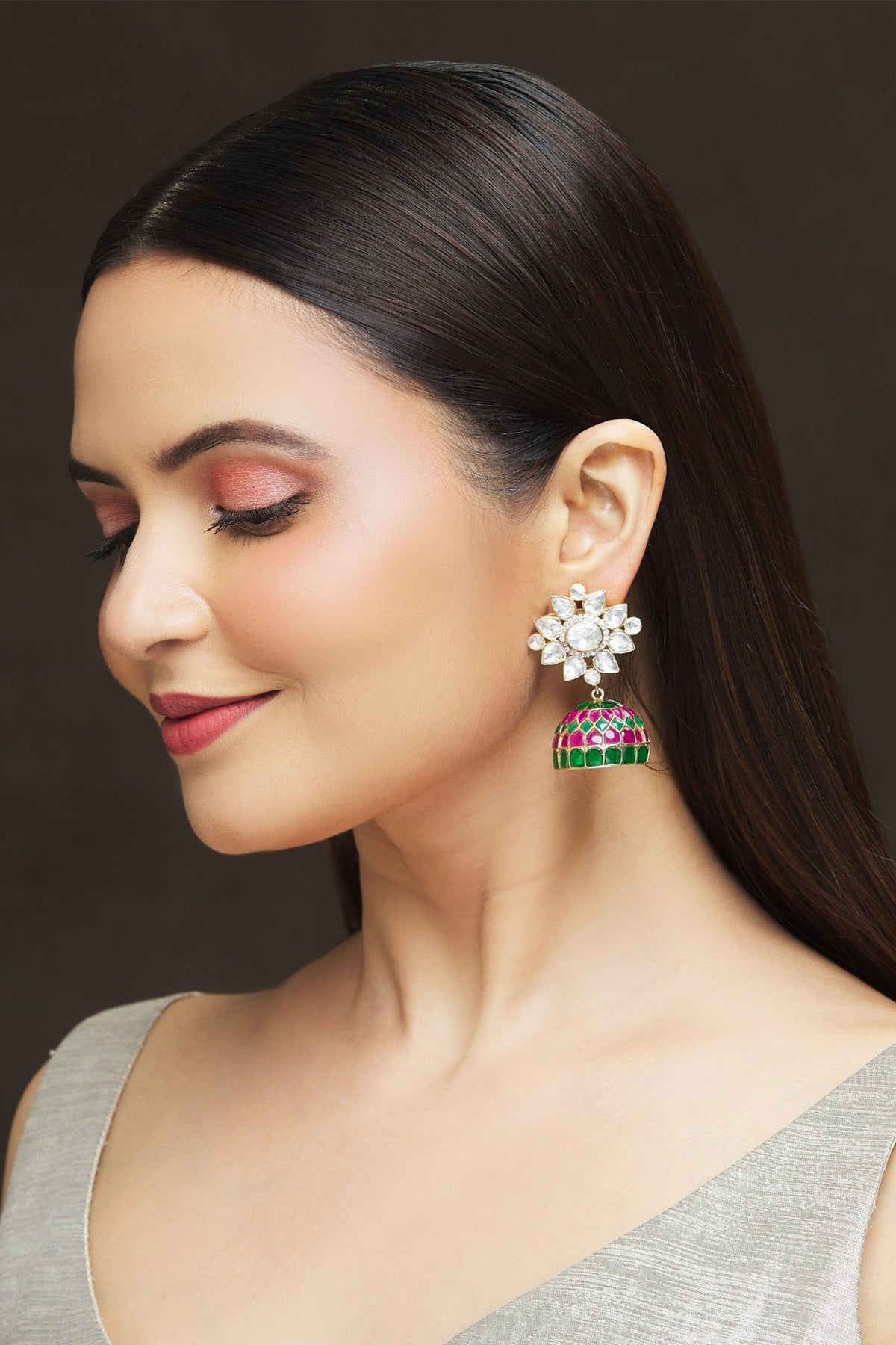 Floral Shaped Jhumkas 