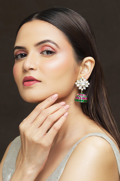 Floral Shaped Jhumkas 