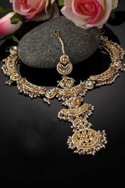 Kundan & Pearl Embellished Mathapatti 