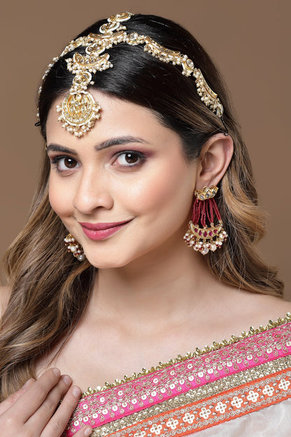 Kundan & Pearl Embellished Mathapatti 