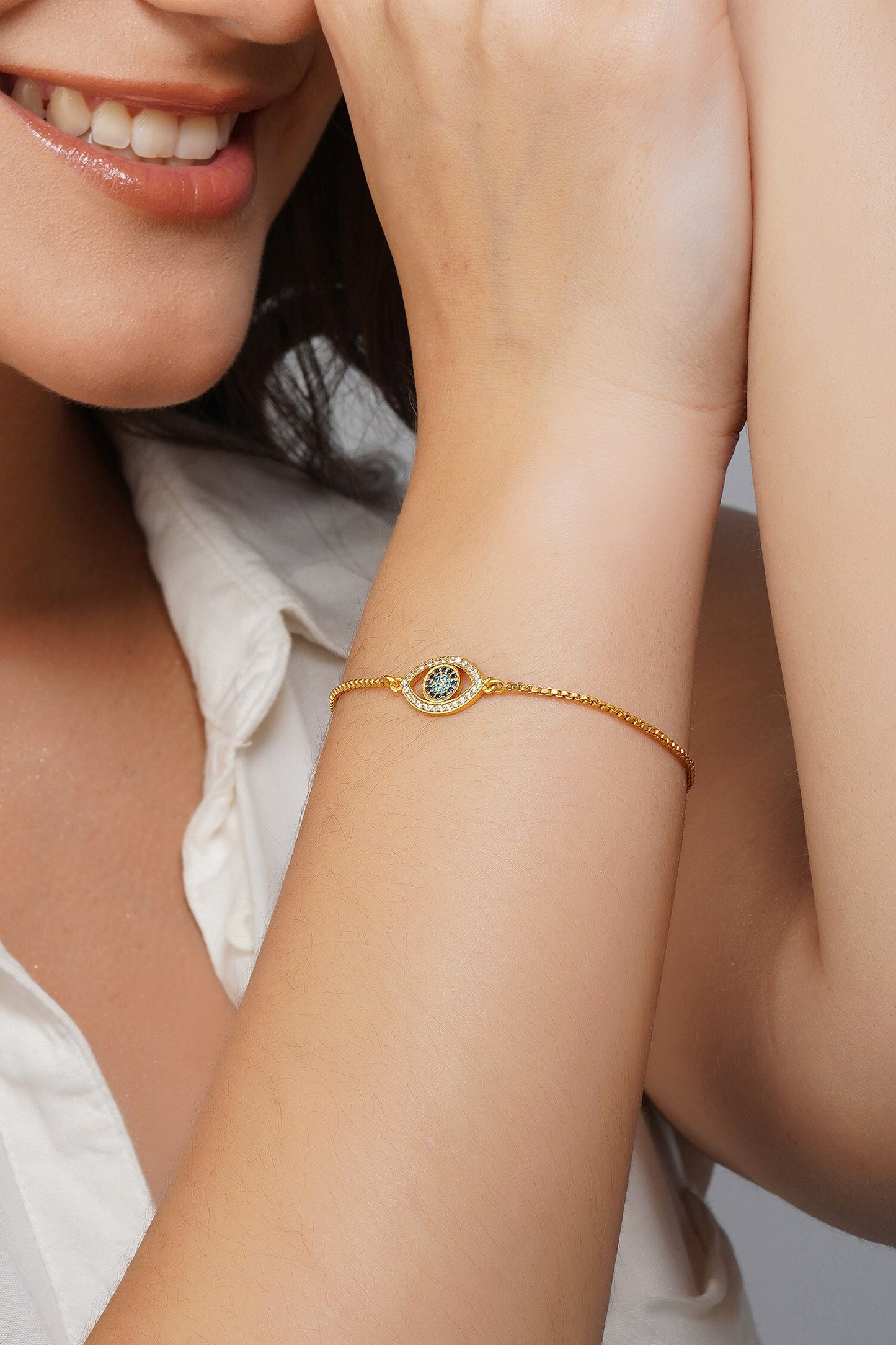 Evil Eye Embellished Bracelet 