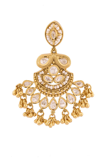 Kundan Embellished Pendant Choker Set 