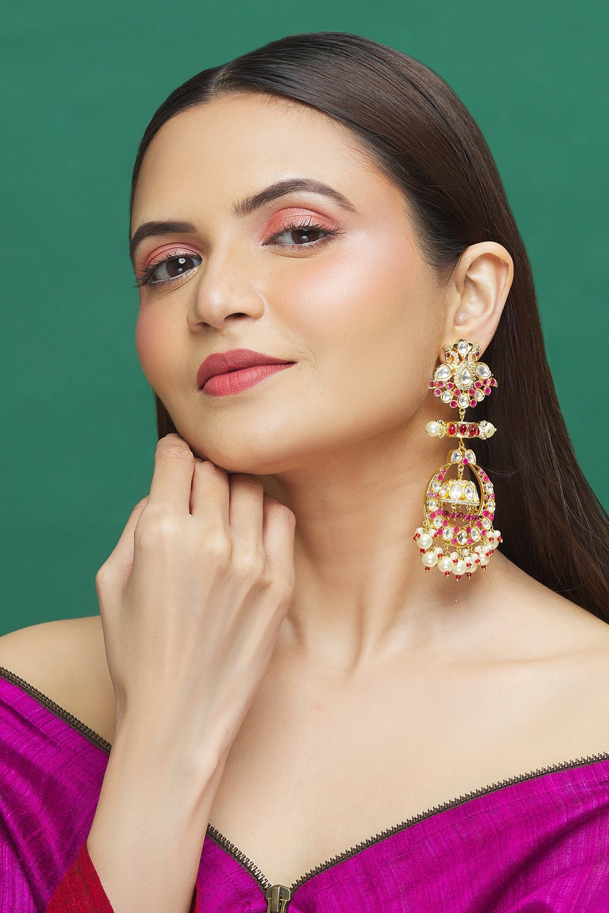 Pearl Drop Dangler Earrings 