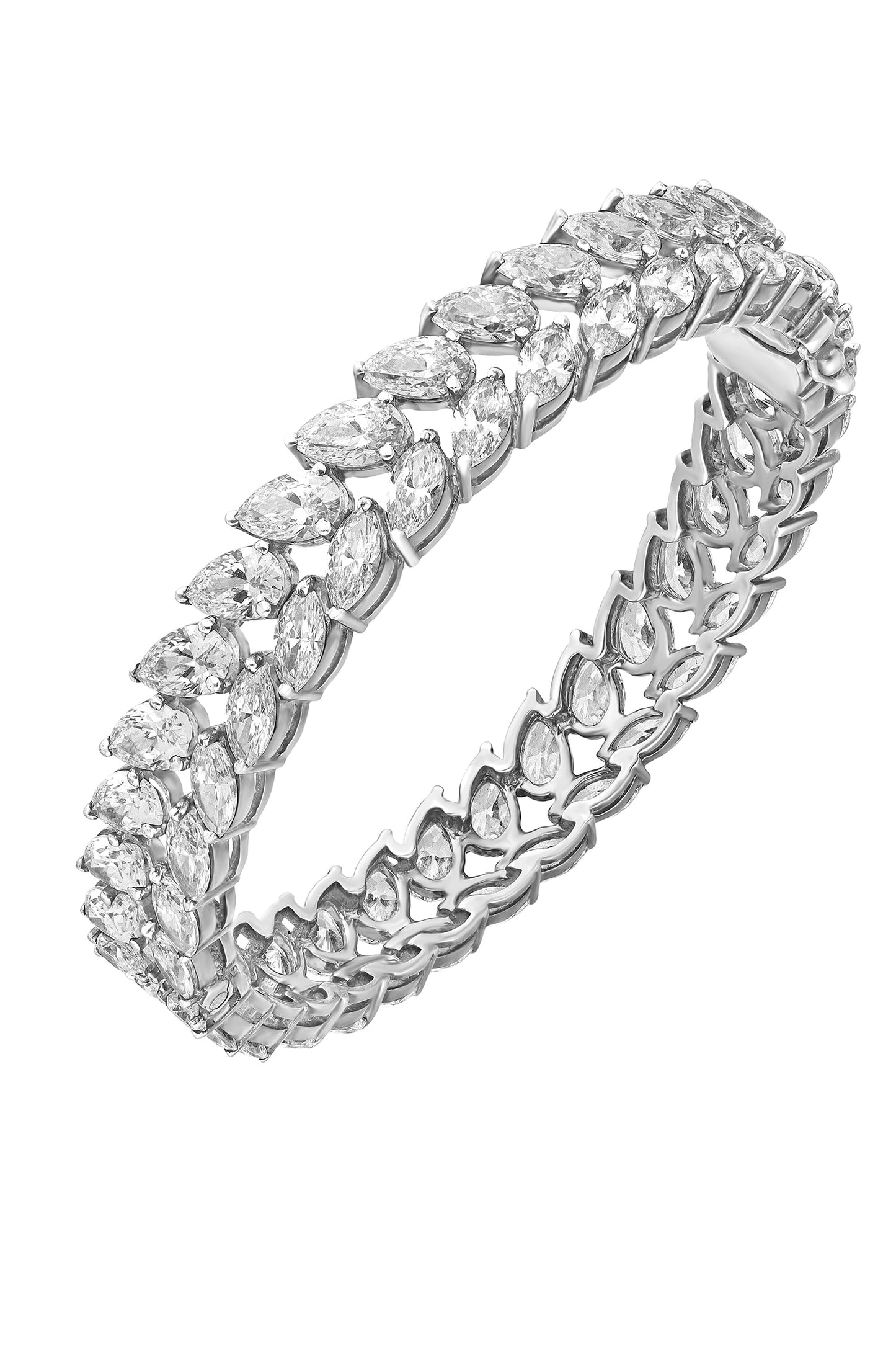 Swarovski Marquise & Pear Stone Embellished Bangle 