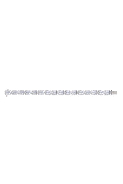 Octagon Swarovski Embellished Tennis Bracelet 