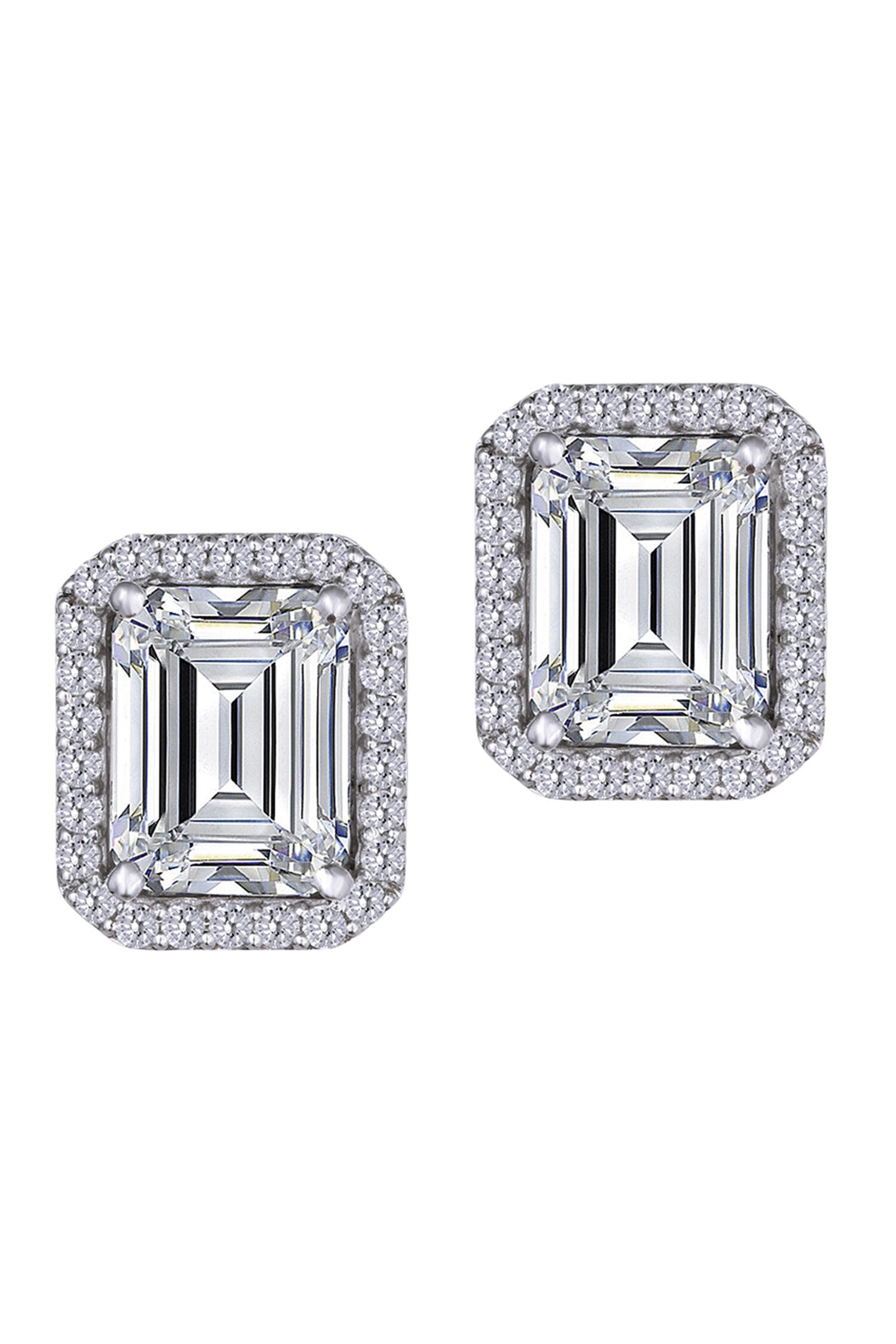 Octagon Shaped Embellished Studs 
