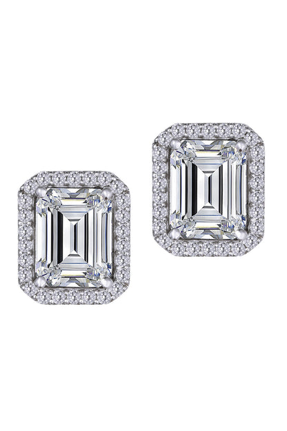 Octagon Shaped Embellished Studs 