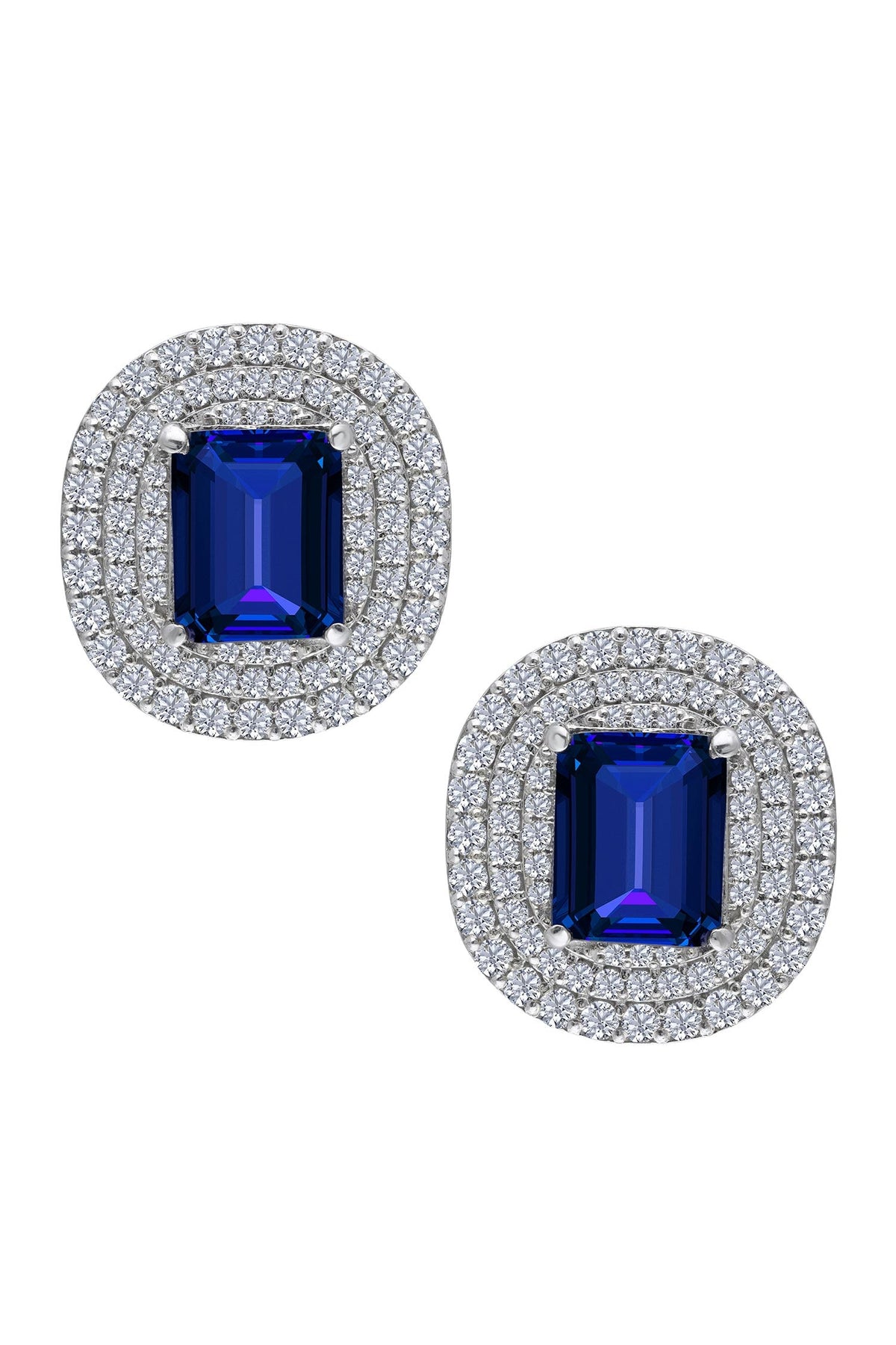 Round Pattern Swarovski Zirconia Embellished Studs 