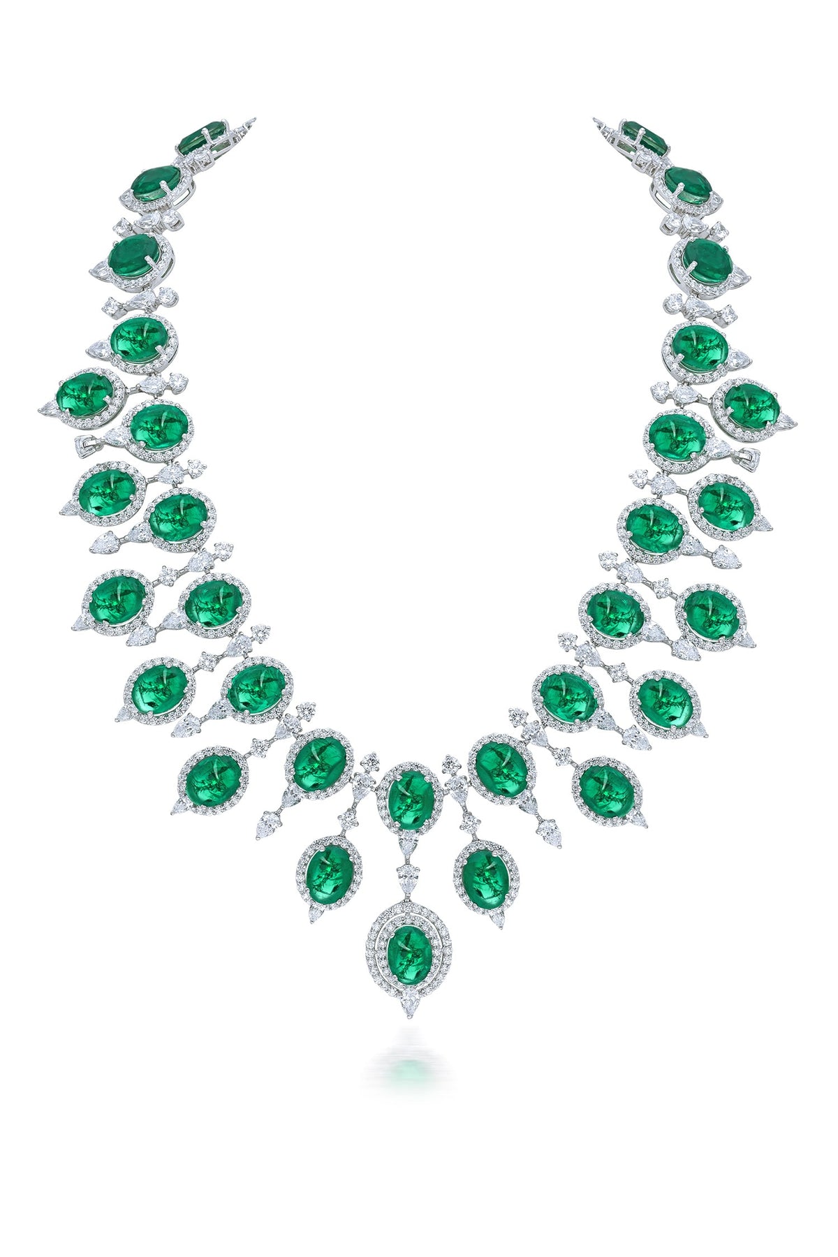 Emerald Embellished Necklace 