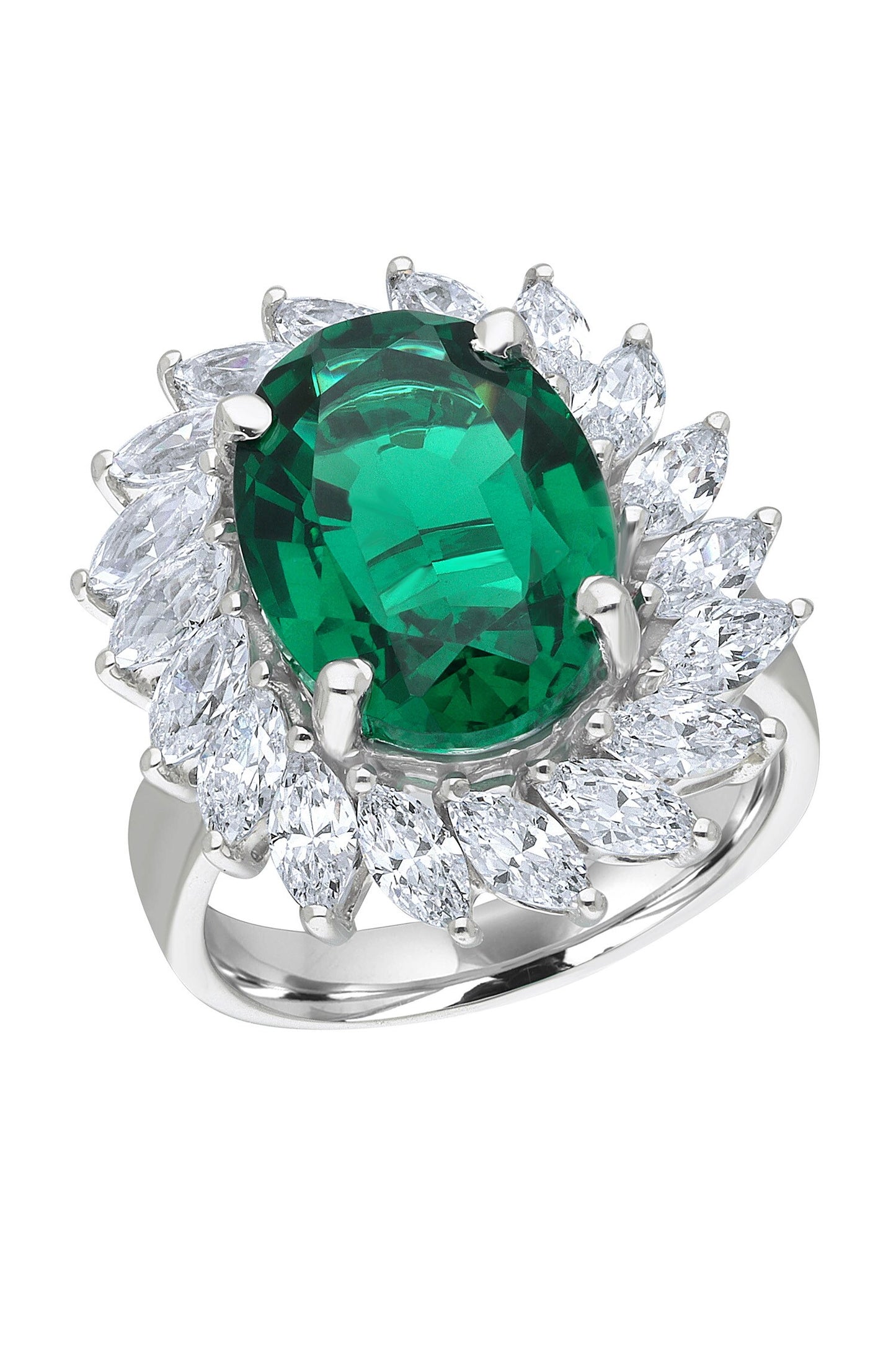 Pear Shaped Stone Embellished Ring 