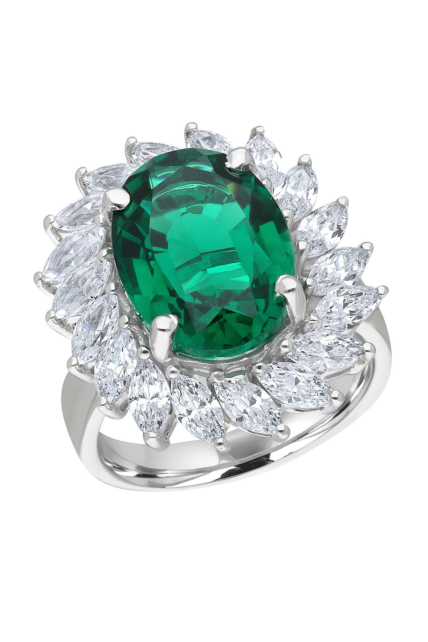 Pear Shaped Stone Embellished Ring 