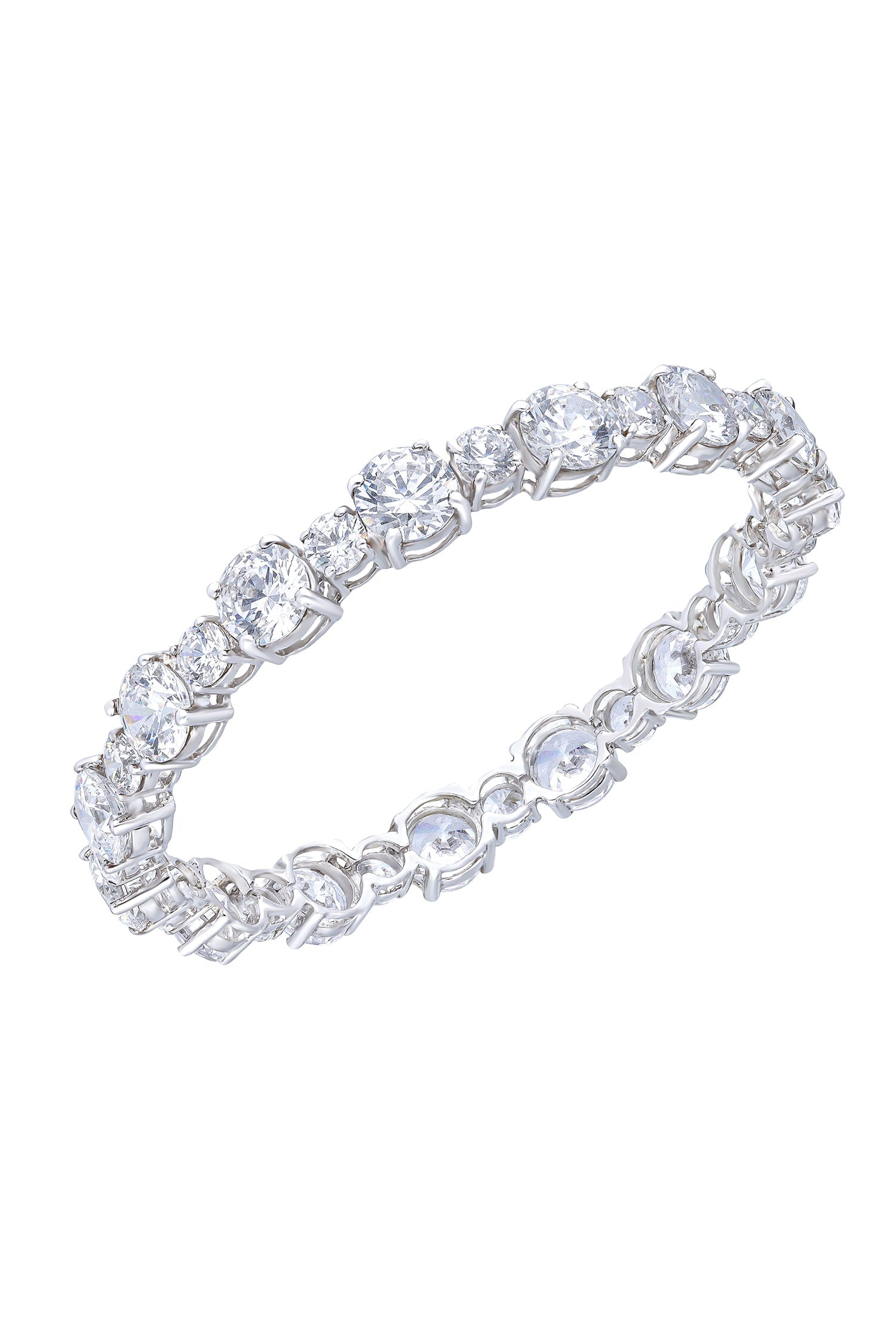 Round Shaped Stone Embellished Bangle 