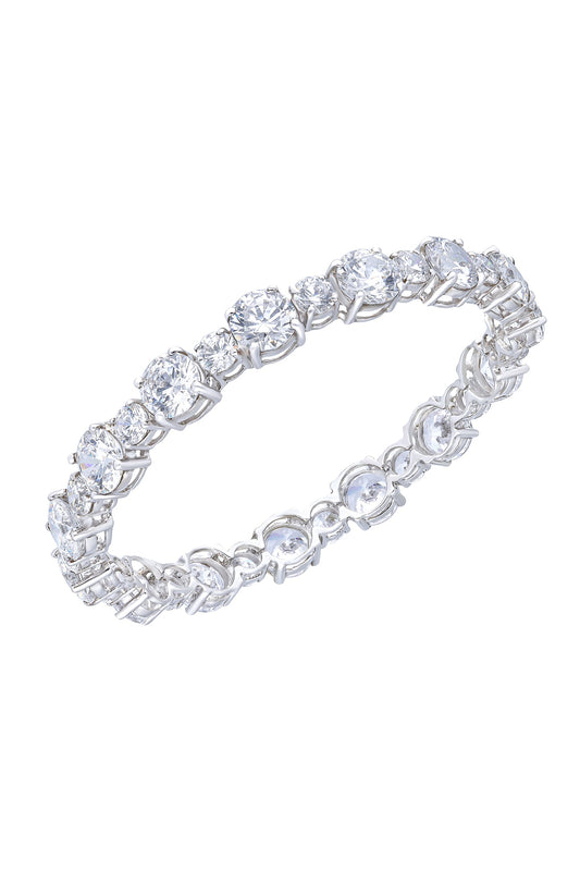 Round Shaped Stone Embellished Bangle 