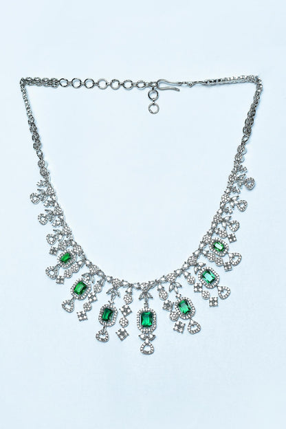 American Diamond Embellished Necklace Set 