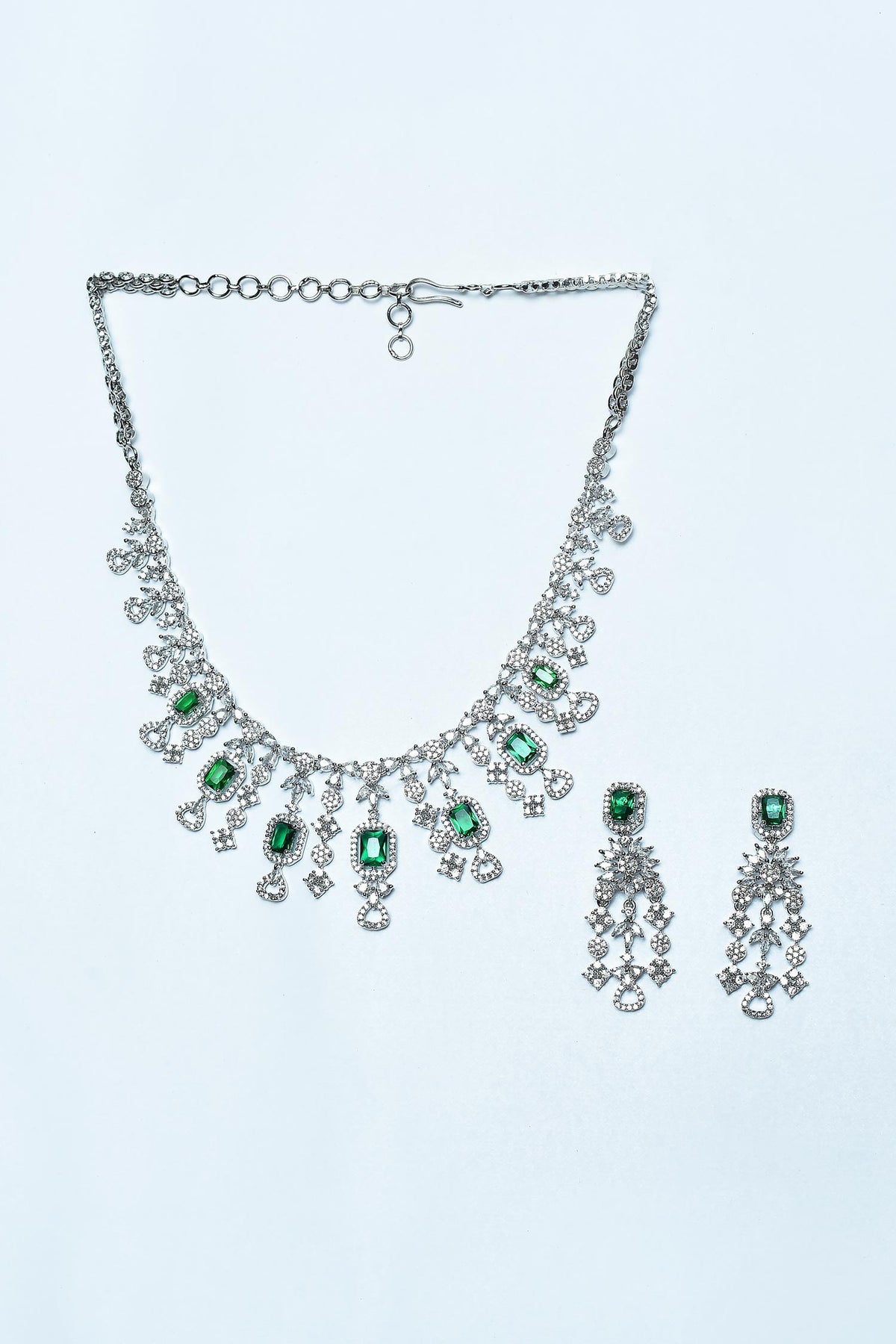 American Diamond Embellished Necklace Set 