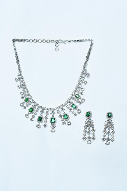 American Diamond Embellished Necklace Set 