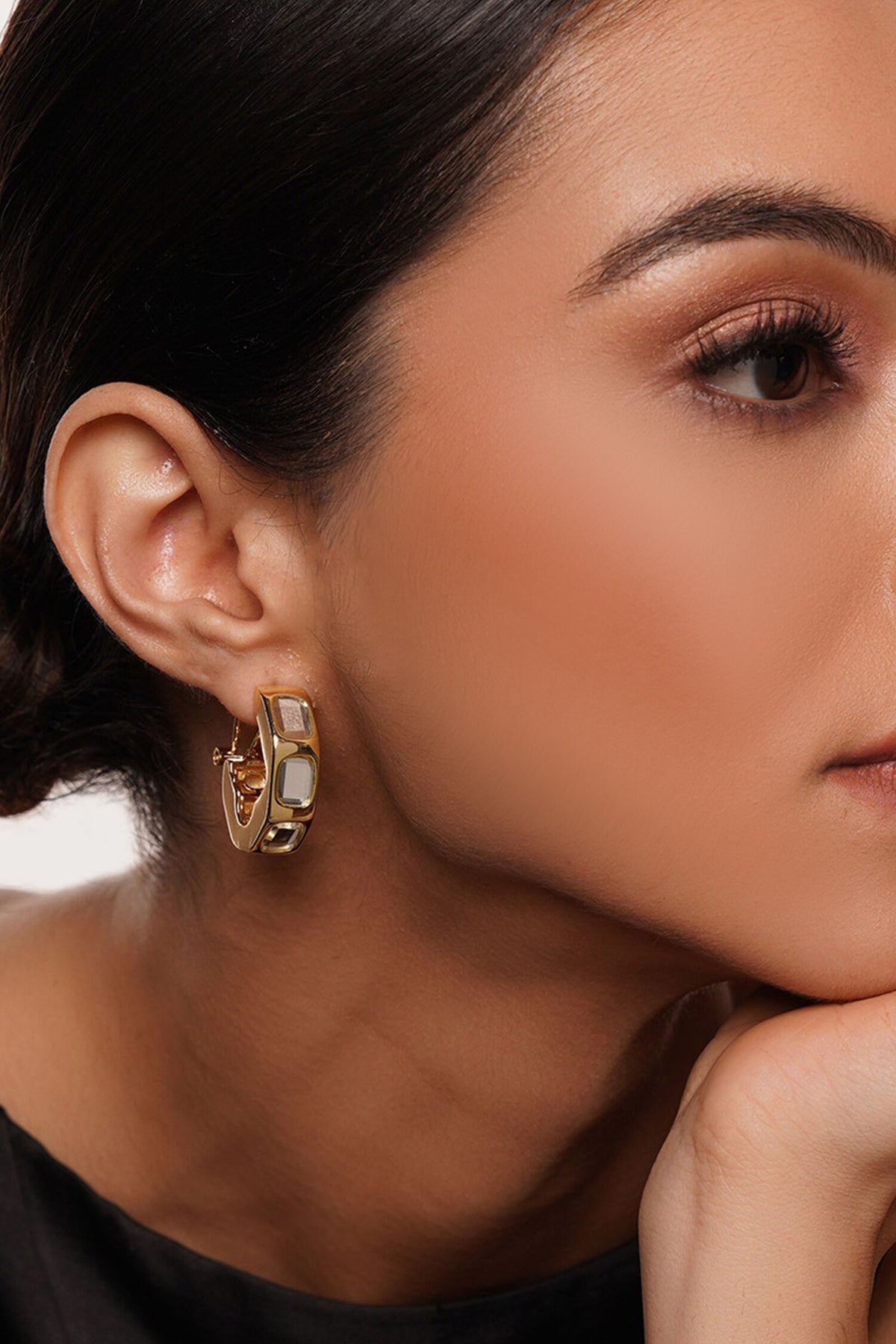 Just Jamiti Mirror Hoops 