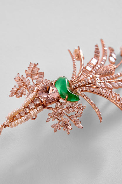 Le Sunset Palm Brooch 