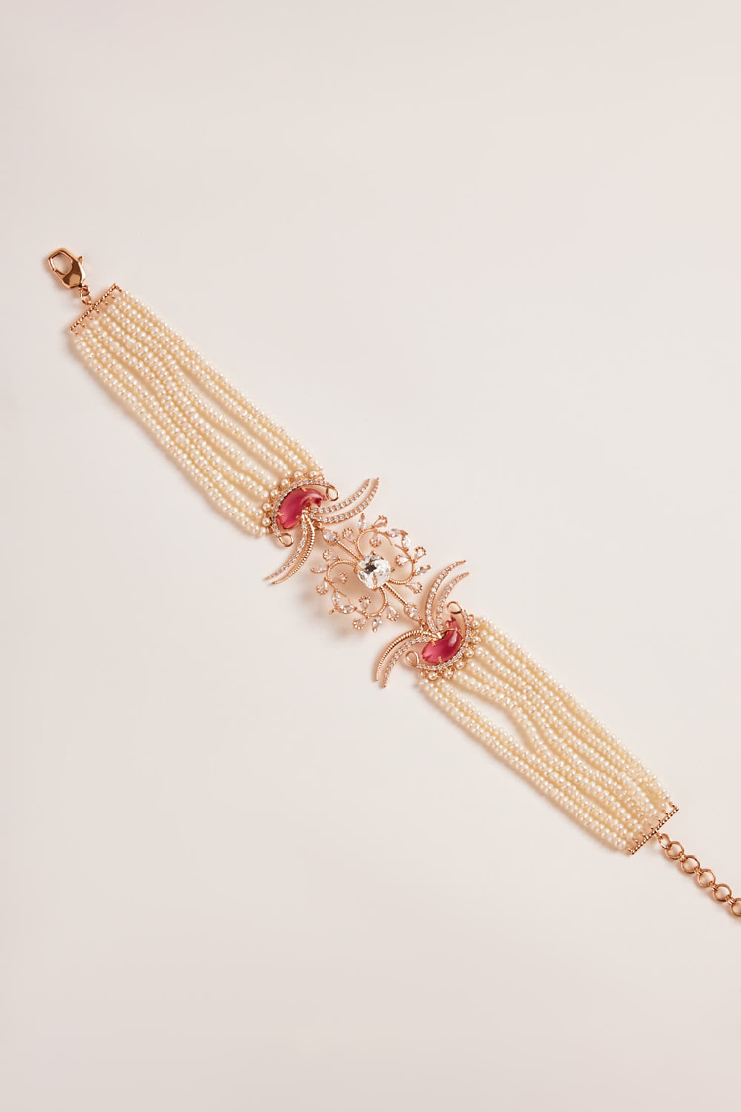 Le Palm Double Fish Choker Necklace 