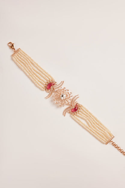 Le Palm Double Fish Choker Necklace 