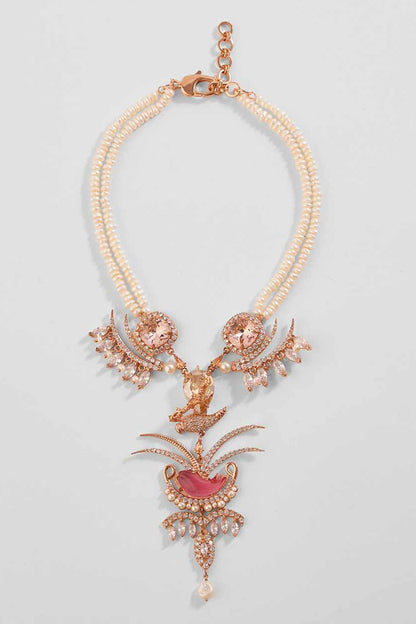 Le Sunset Palm Pendant Necklace 