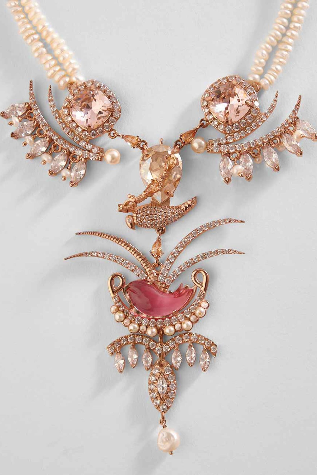 Le Sunset Palm Pendant Necklace 