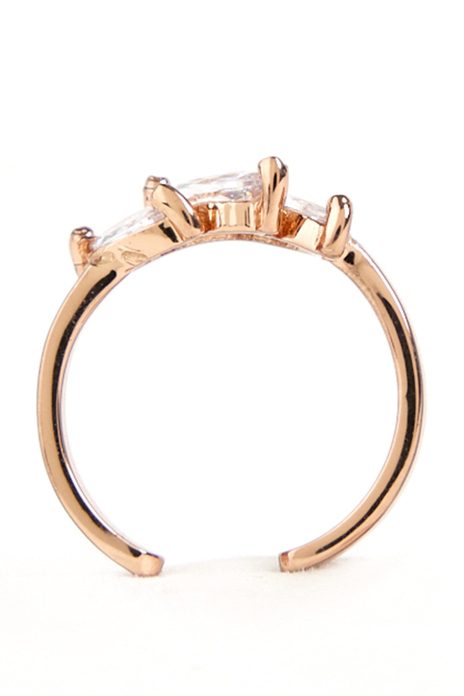 The Mule Marquis Stone Embellished Midi Ring 