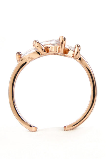 The Mule Marquis Stone Embellished Midi Ring 