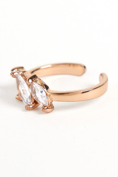 The Mule Marquis Stone Embellished Midi Ring 