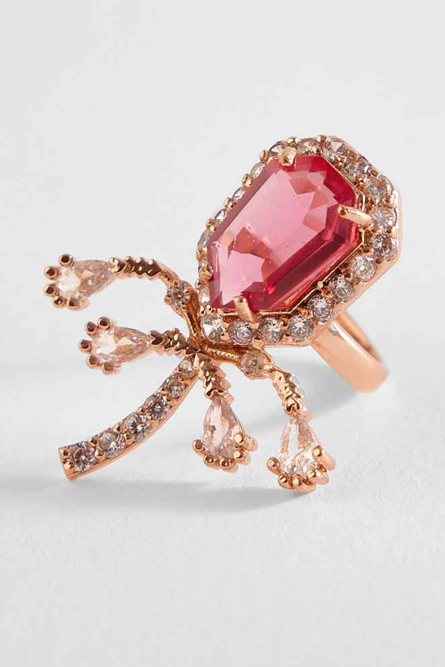 The Faena Mini Royal Palm Embellished Cocktail Ring 