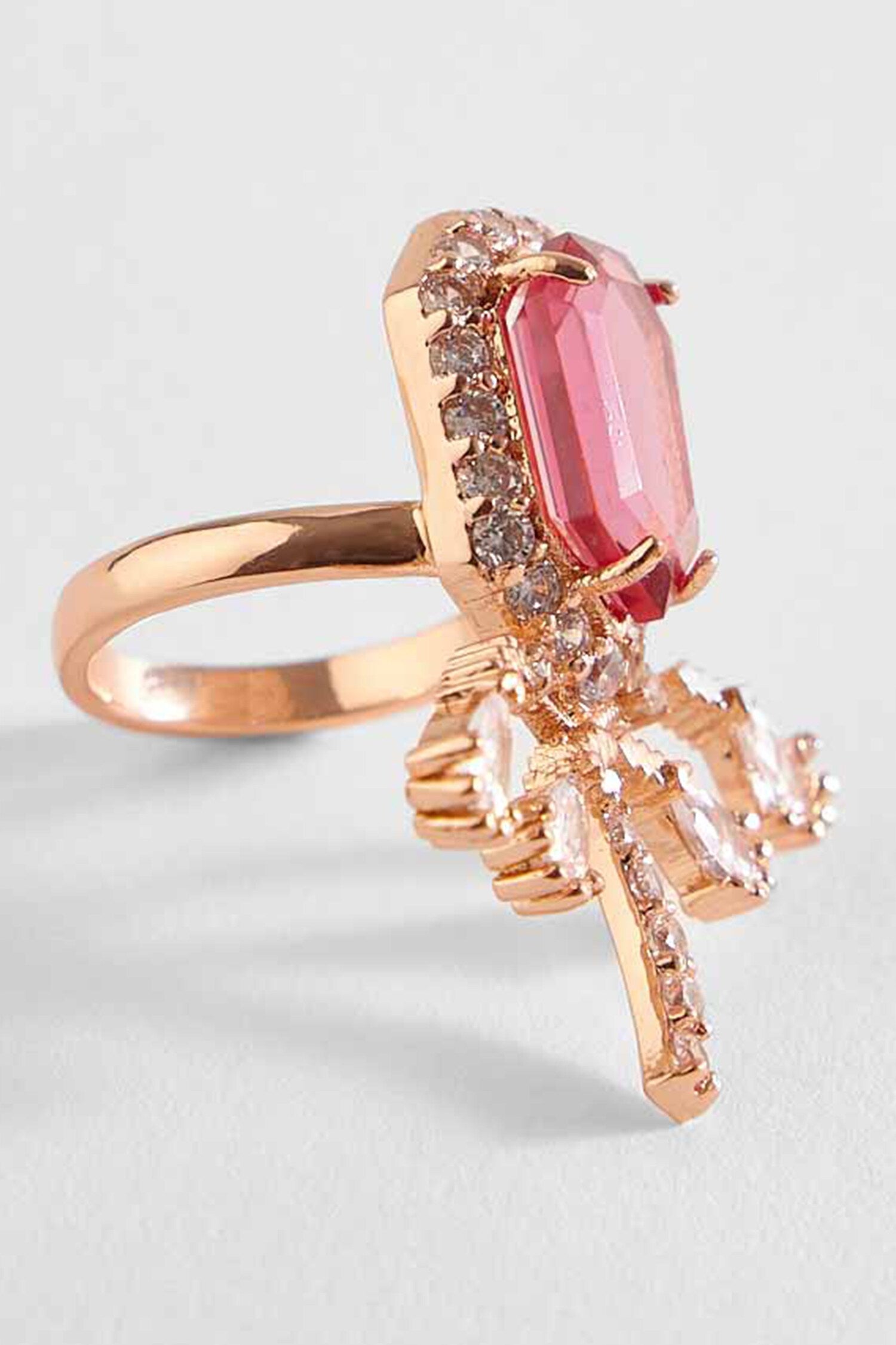 The Faena Mini Royal Palm Embellished Cocktail Ring 