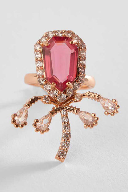 The Faena Mini Royal Palm Embellished Cocktail Ring 