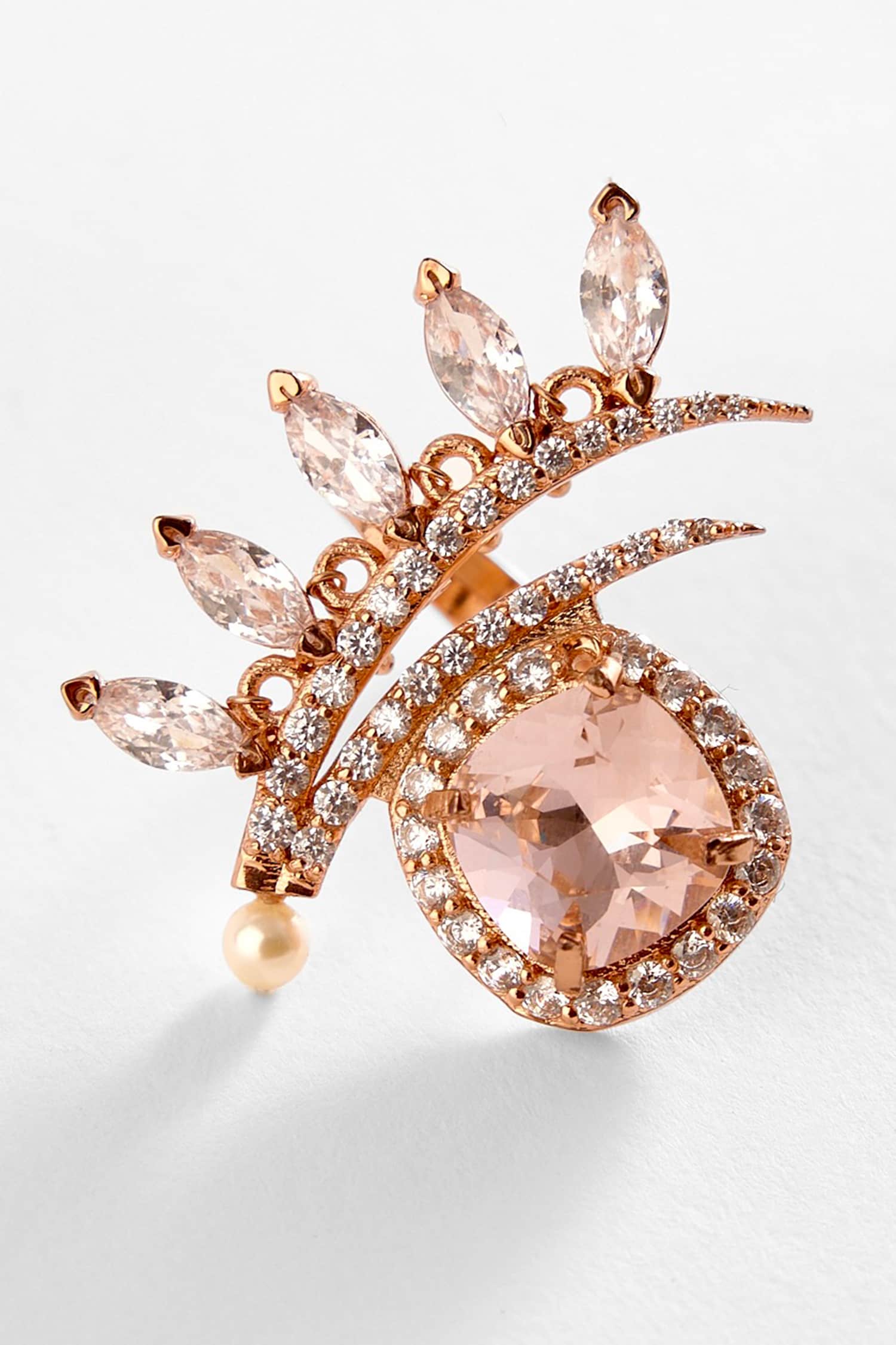The Seine Carved Stone Ring 