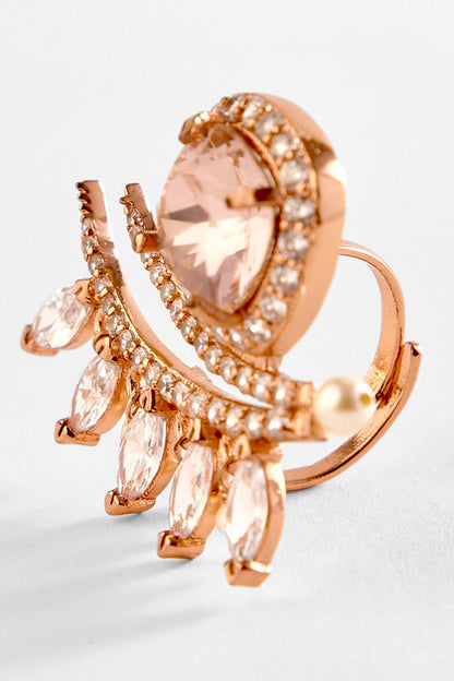 The Seine Carved Stone Ring 