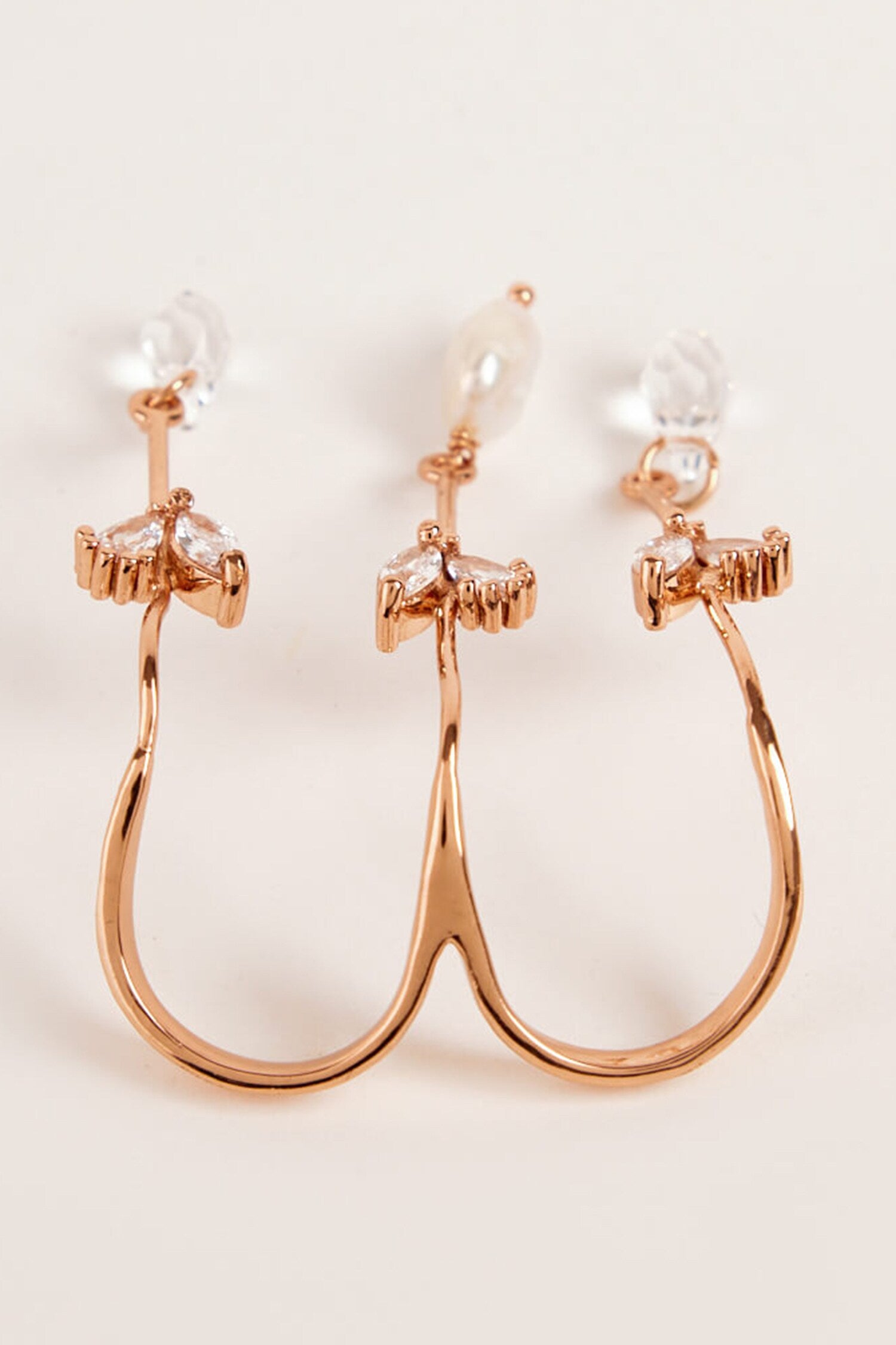 The Piccabeen Palm Embellished Double Ring 