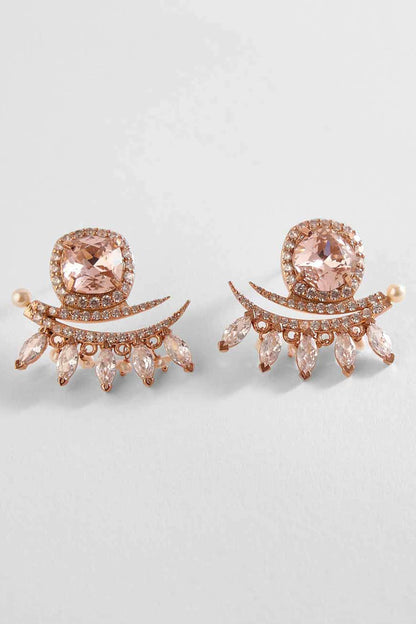 The Seine Pearl Embellished Stud Earrings 