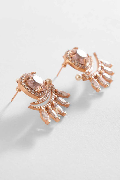 The Seine Pearl Embellished Stud Earrings 